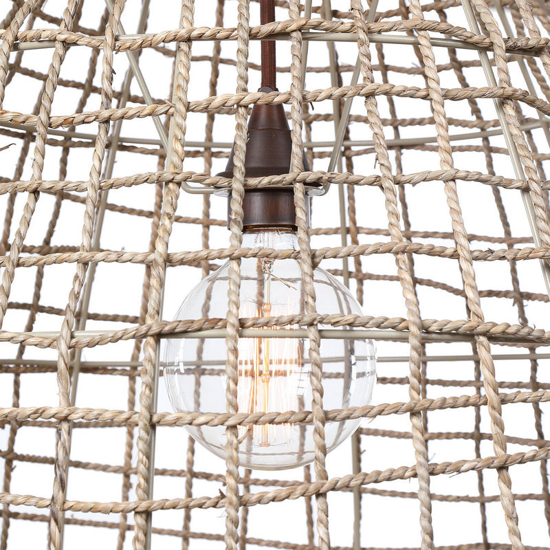 Uttermost 21535 One Light Pendant, Natuarl Woven Sea Grass