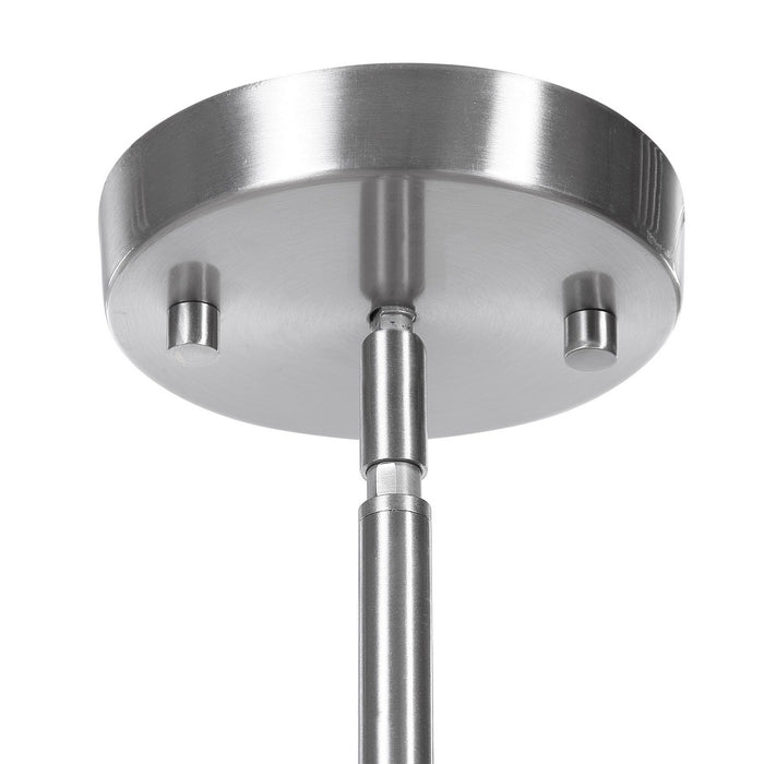 Uttermost 22197 One Light Mini Pendant, Brushed Nickel