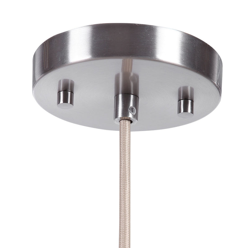 Uttermost 22198 One Light Mini Pendant, Brushed Nickel