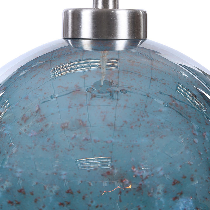 Uttermost 22198 One Light Mini Pendant, Brushed Nickel