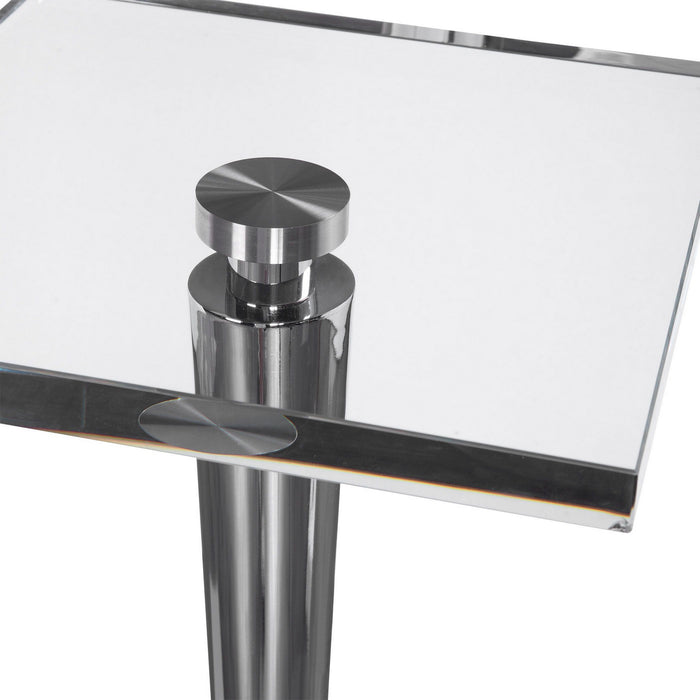 Uttermost 24949 Drink Table, Stainless Steel