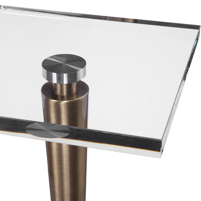 Uttermost 24950 Drink Table, Stainless Steel