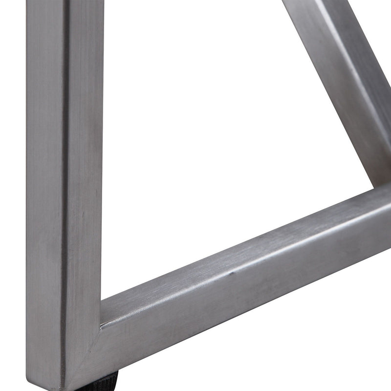 Uttermost 24954 Console Table, Soft White With Light Gray