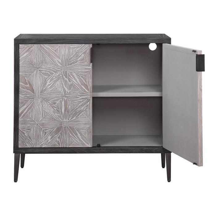 Uttermost 24957 Two Door Accent Cabinet, Light Gray