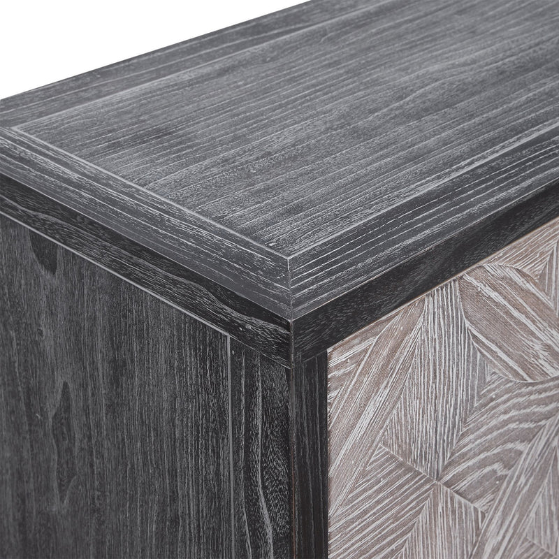 Uttermost 24957 Two Door Accent Cabinet, Light Gray