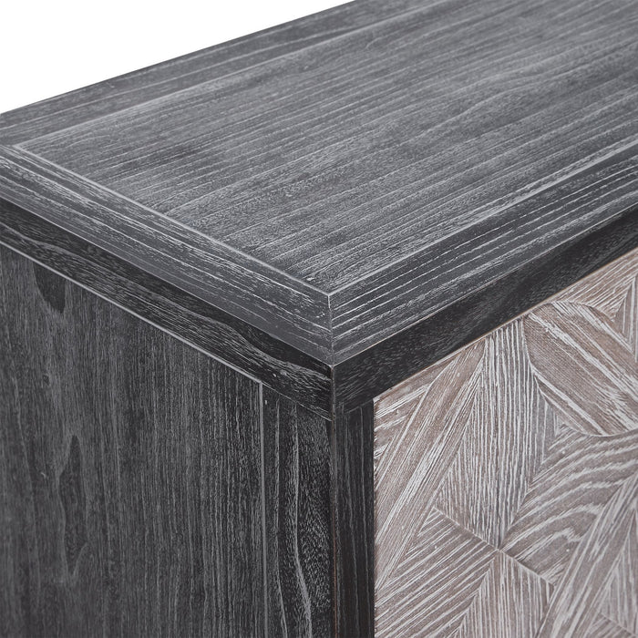 Uttermost 24957 Two Door Accent Cabinet, Light Gray
