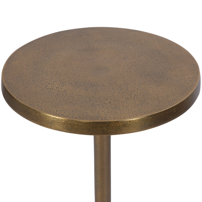 Uttermost 25061 Drink Table, Antique Gold
