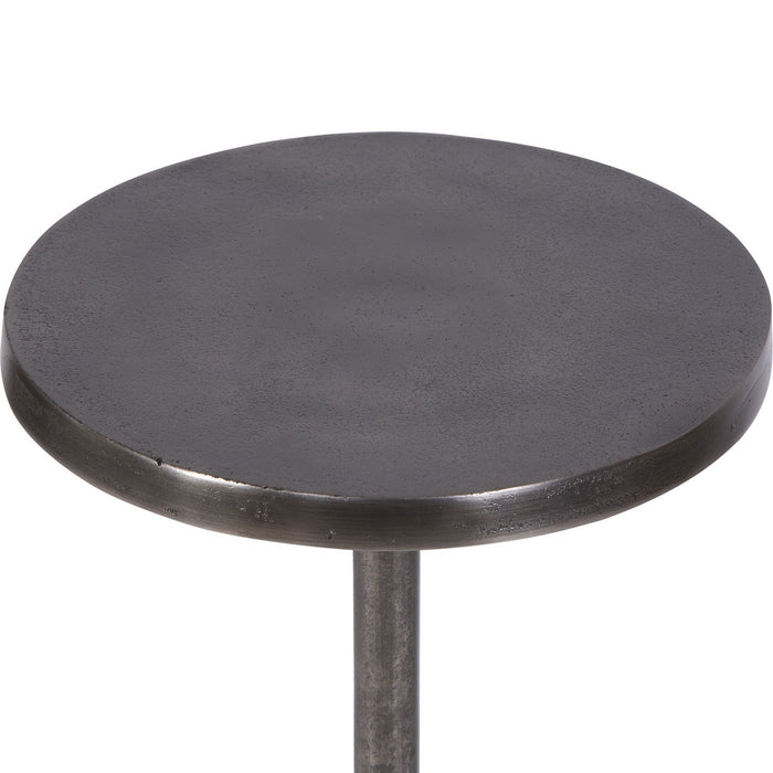 Uttermost 25062 Drink Table, Antique Nickel