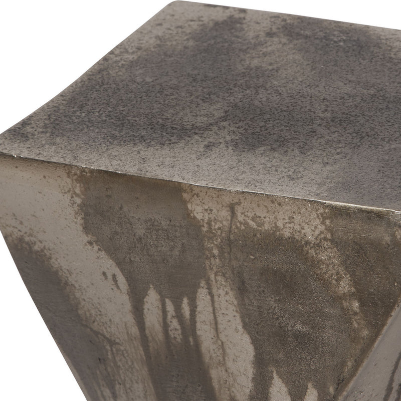 Uttermost 25063 Accent Table, Tarnished Silver
