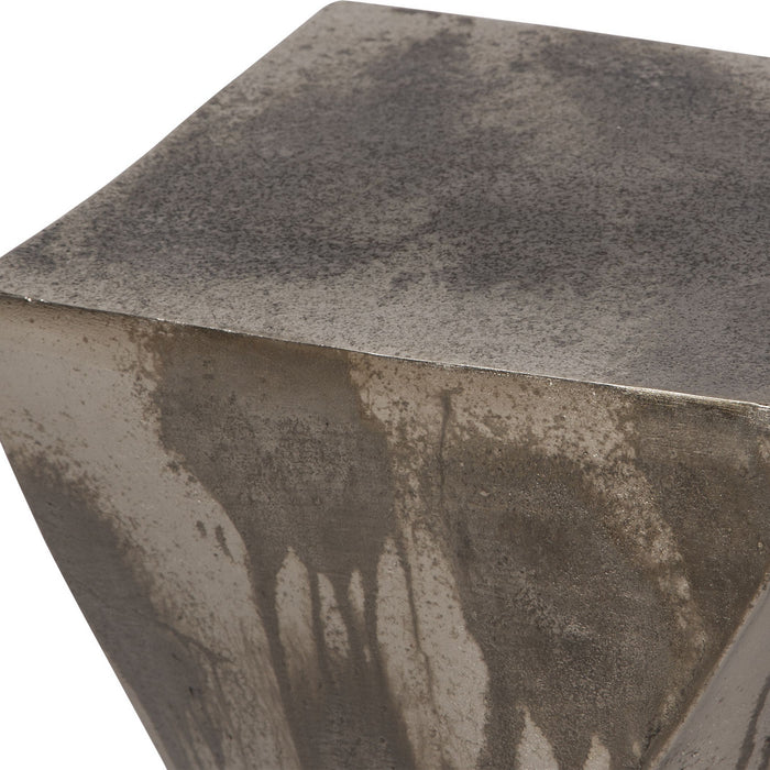 Uttermost 25063 Accent Table, Tarnished Silver
