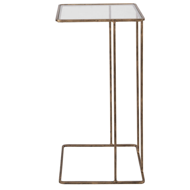 Uttermost 25066 Side Table, Antiqued Gold