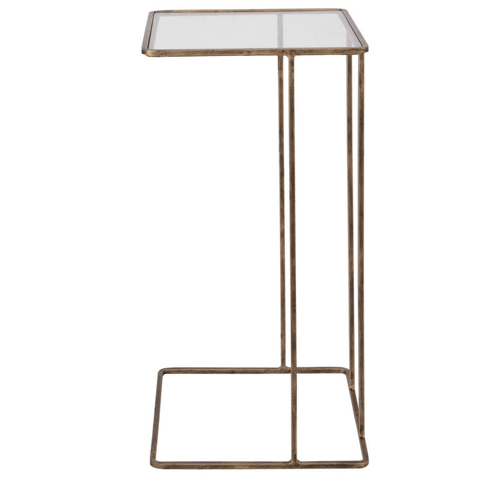 Uttermost 25066 Side Table, Antiqued Gold