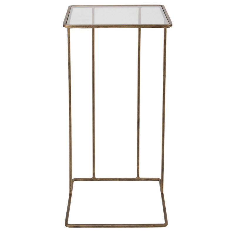 Uttermost 25066 Side Table, Antiqued Gold