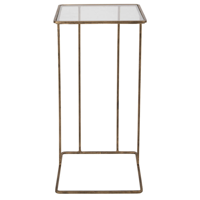 Uttermost 25066 Side Table, Antiqued Gold