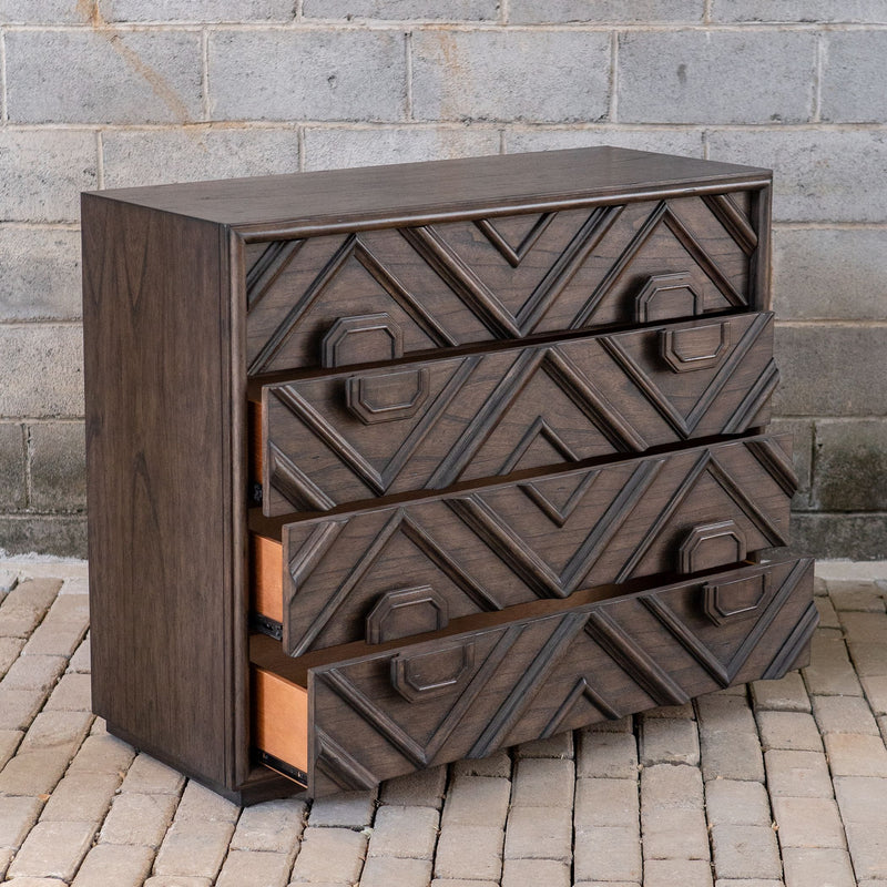Uttermost 25458 Drawer Chest, Naturally Distressed And Hand Rubbed To Expose Natural Undertones