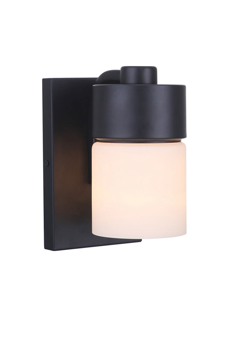 Craftmade 12305FB1 One Light Wall Sconce, Flat Black