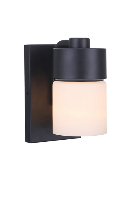 Craftmade 12305FB1 One Light Wall Sconce, Flat Black