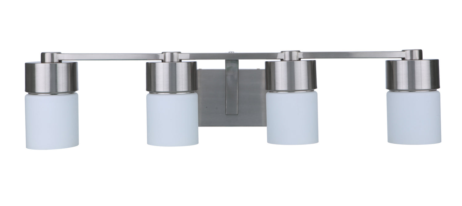 Craftmade 12331BNK4 Four Light Vanity, Brushed Polished Nickel