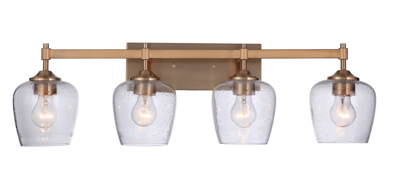 Craftmade 12430SB4 Four Light Vanity, Satin Brass
