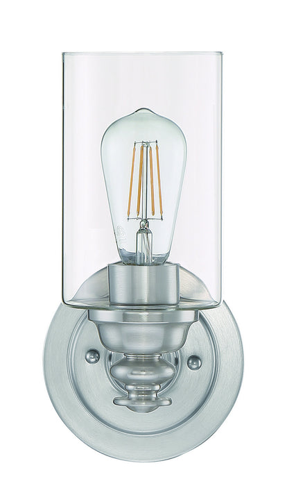 Craftmade 49801-BNK-C One Light Wall Sconce, Brushed Polished Nickel