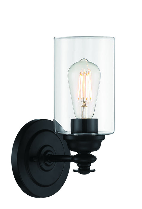 Craftmade 49801-FB-C One Light Wall Sconce, Flat Black