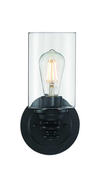 Craftmade 49801-FB-C One Light Wall Sconce, Flat Black