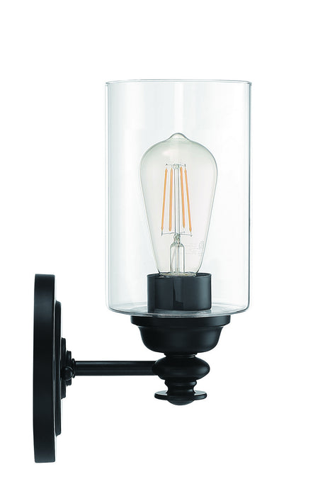 Craftmade 49801-FB-C One Light Wall Sconce, Flat Black