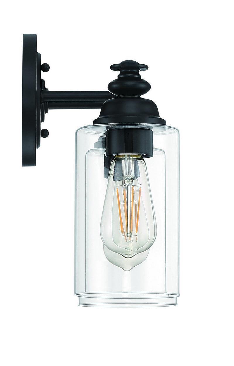 Craftmade 49802-FB-C Two Light Vanity, Flat Black