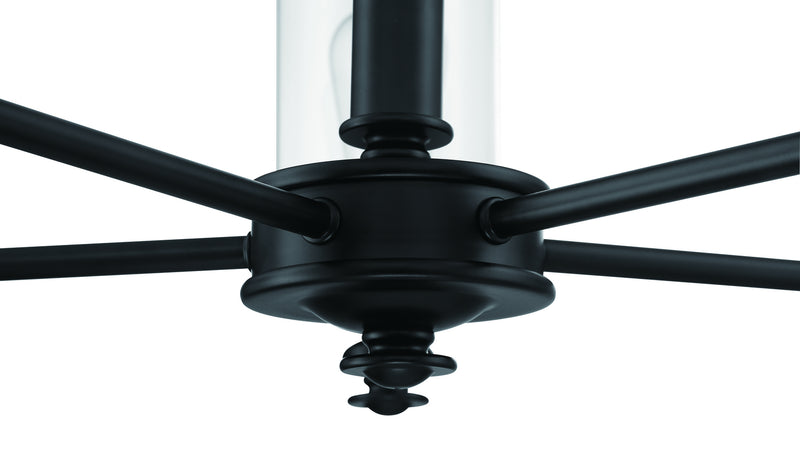 Craftmade 49825-FB-C Five Light Chandelier, Flat Black