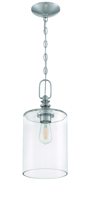 Craftmade 49891-BNK-C One Light Mini Pendant, Brushed Polished Nickel
