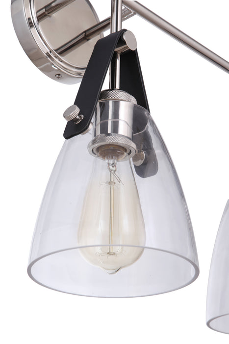 Craftmade 51303-PLN Three Light Vanity, Polished Nickel