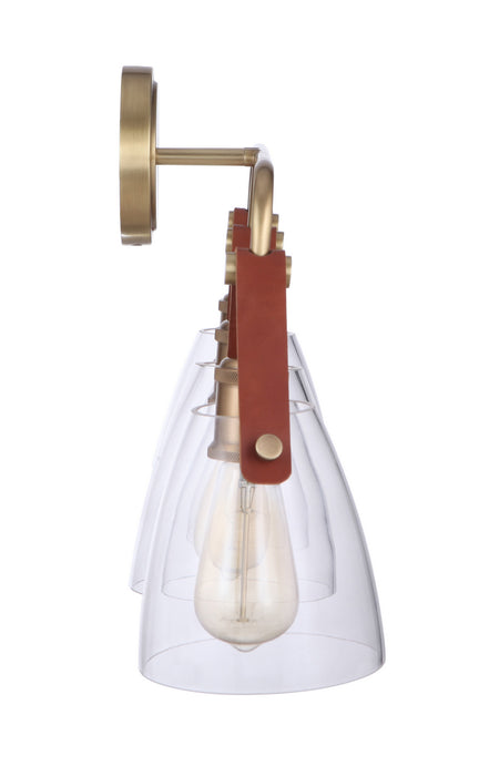 Craftmade 51303-VB Three Light Vanity, Vintage Brass