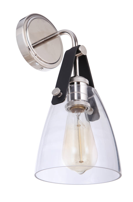Craftmade 51361-PLN One Light Wall Sconce, Polished Nickel