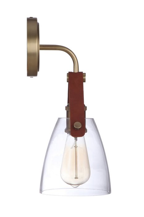 Craftmade 51361-VB One Light Wall Sconce, Vintage Brass