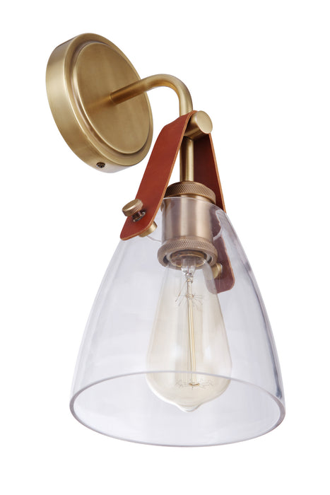 Craftmade 51361-VB One Light Wall Sconce, Vintage Brass