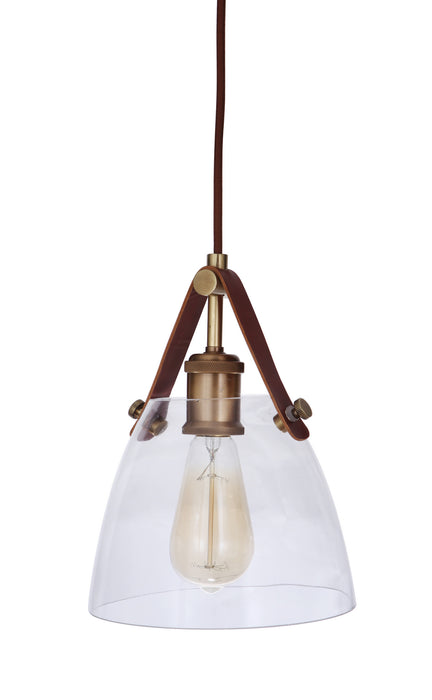 Craftmade 51391-VB One Light Pendant, Vintage Brass