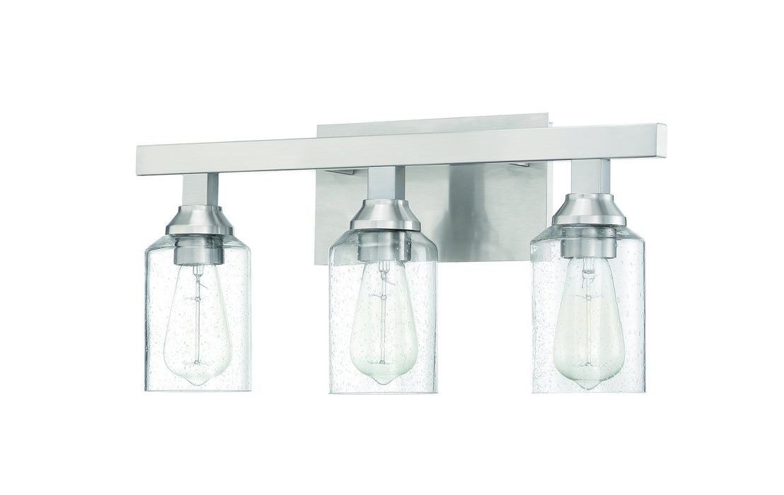 Craftmade 53103-BNK Three Light Vanity, Brushed Polished Nickel