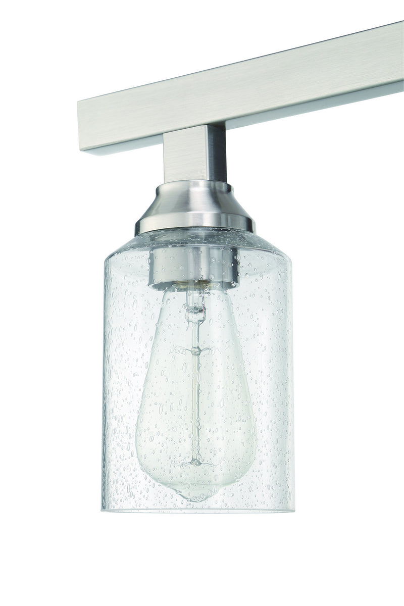 Craftmade 53104-BNK Four Light Vanity, Brushed Polished Nickel