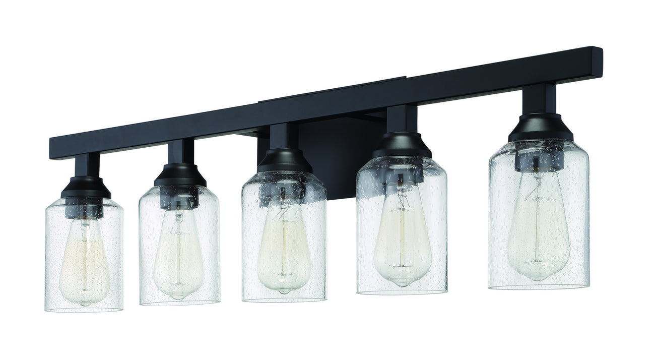 Craftmade 53105-FB Five Light Vanity, Flat Black