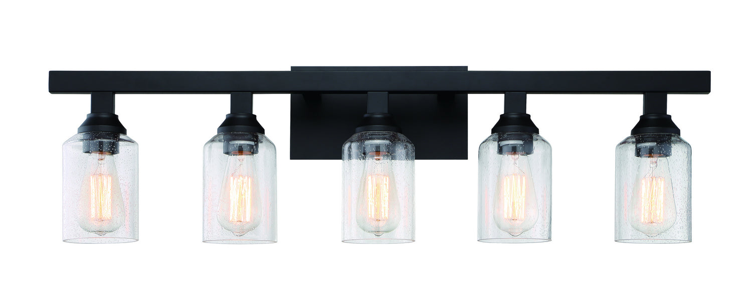 Craftmade 53105-FB Five Light Vanity, Flat Black