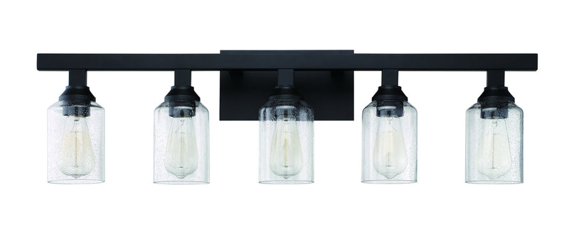 Craftmade 53105-FB Five Light Vanity, Flat Black
