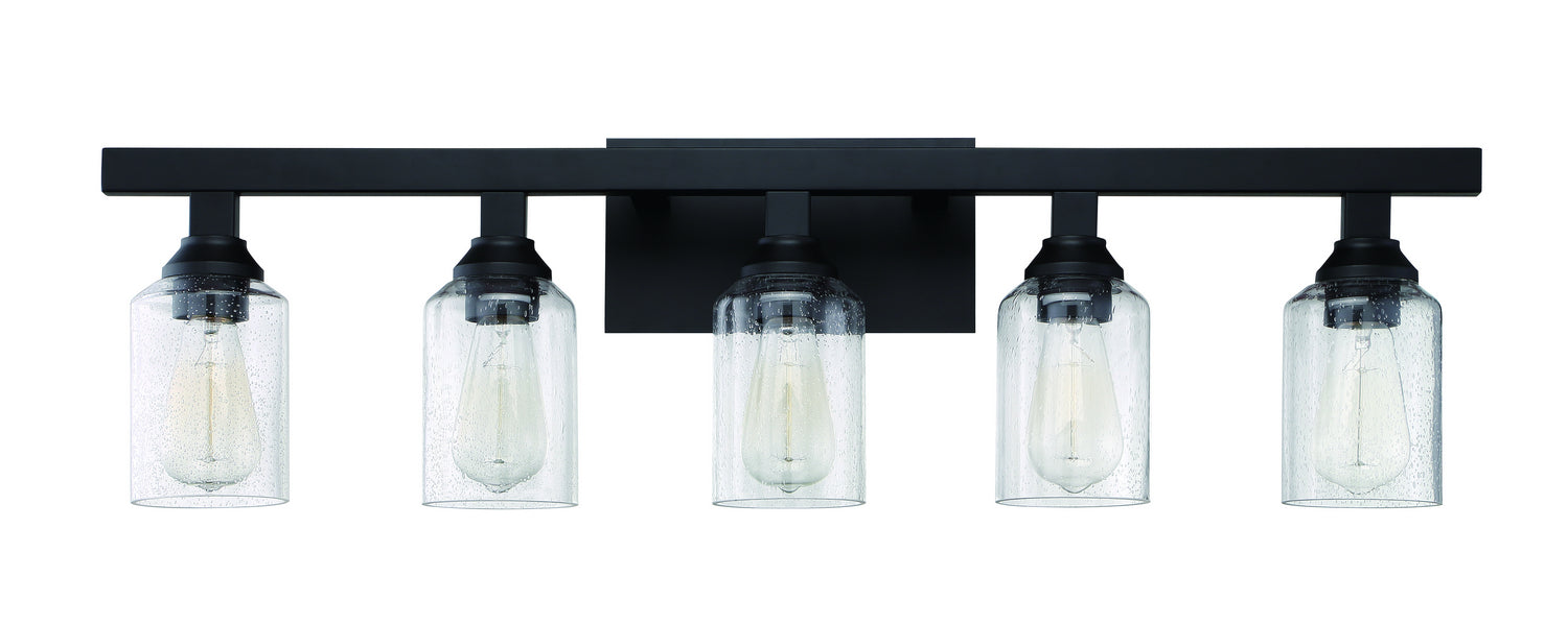 Craftmade 53105-FB Five Light Vanity, Flat Black