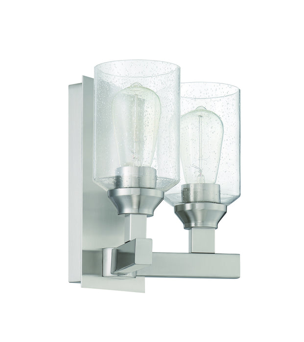 Craftmade 53162-BNK Two Light Wall Sconce, Brushed Polished Nickel