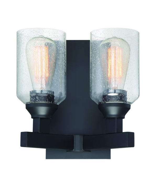 Craftmade 53162-FB Two Light Wall Sconce, Flat Black
