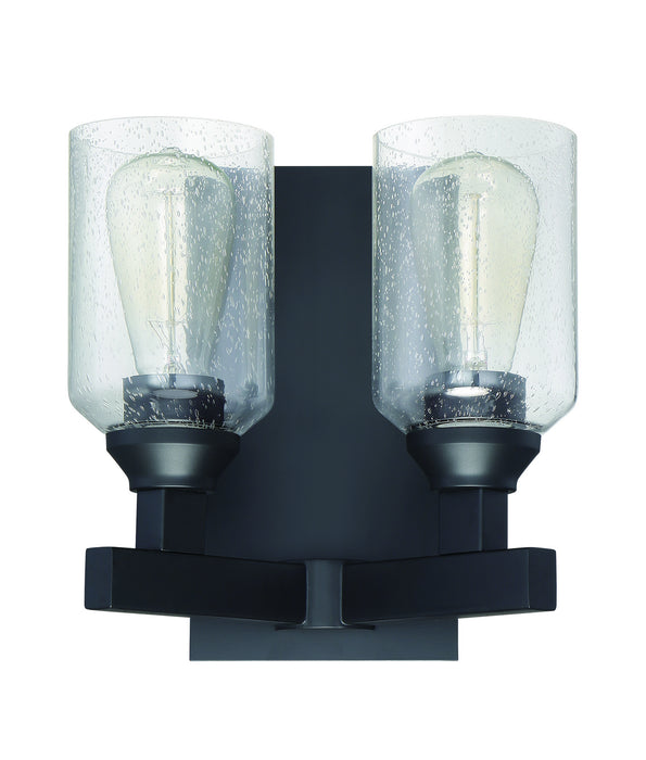 Craftmade 53162-FB Two Light Wall Sconce, Flat Black