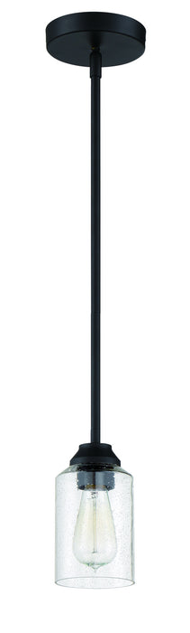 Craftmade 53191-FB One Light Mini Pendant, Flat Black