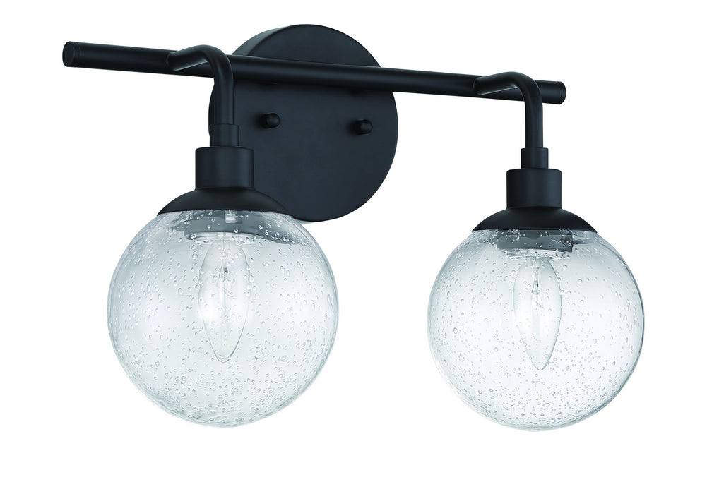 Craftmade 53302-FB Two Light Vanity, Flat Black