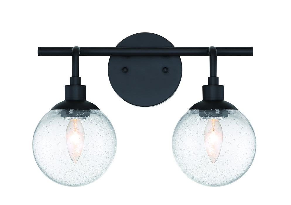 Craftmade 53302-FB Two Light Vanity, Flat Black