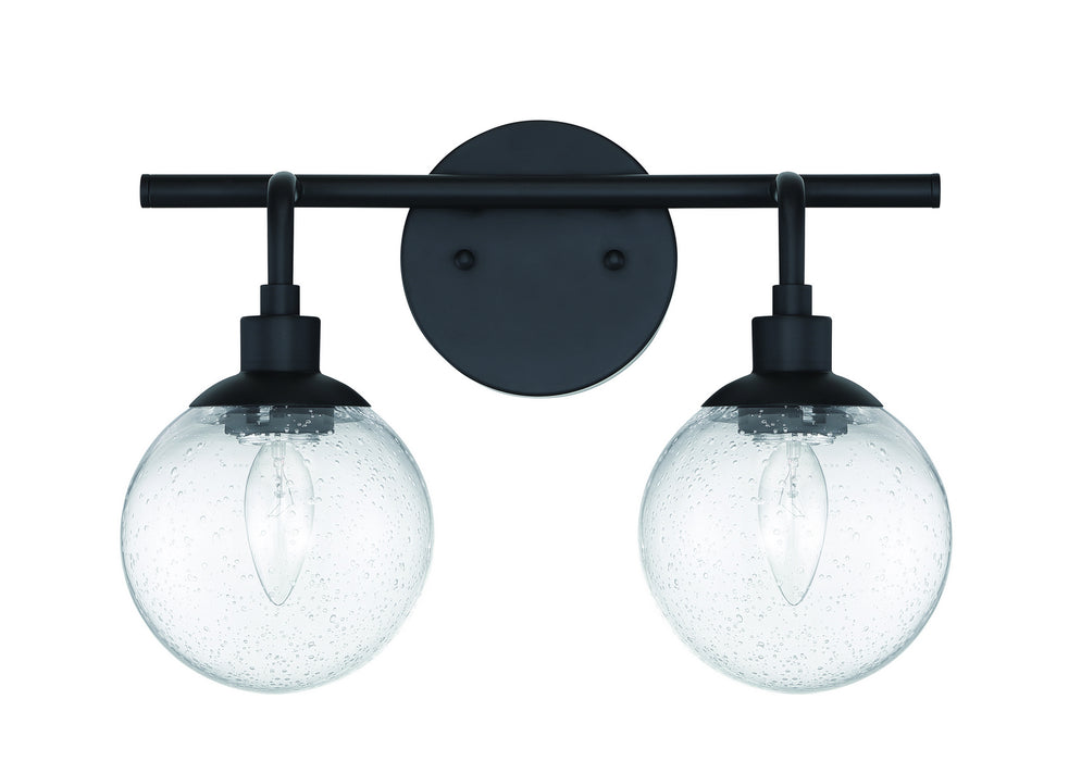 Craftmade 53302-FB Two Light Vanity, Flat Black
