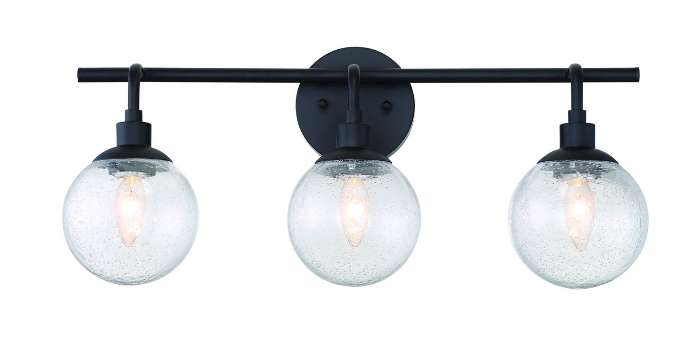 Craftmade 53303-FB Three Light Vanity, Flat Black